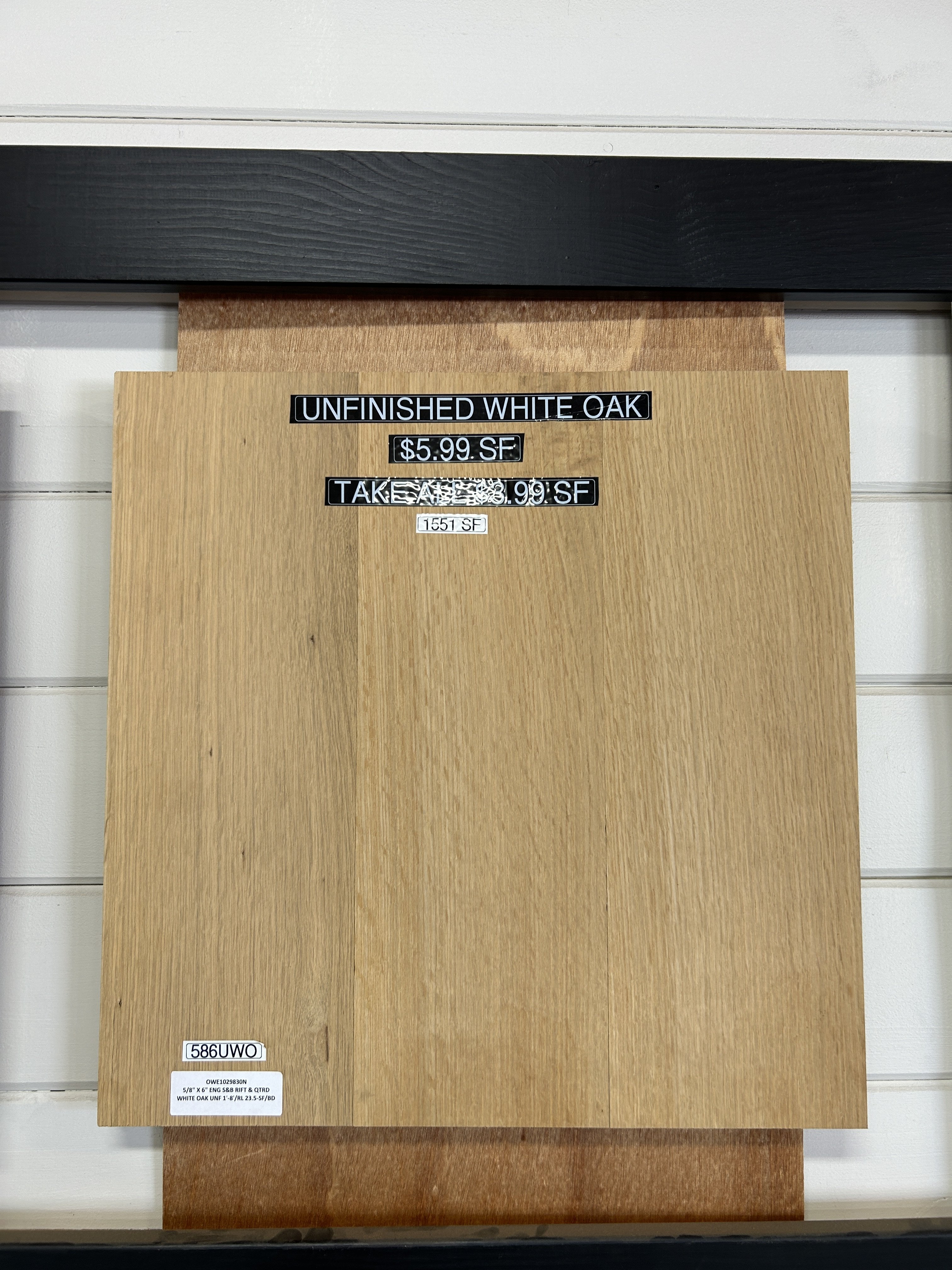 UNFINISHED WHITE OAK
